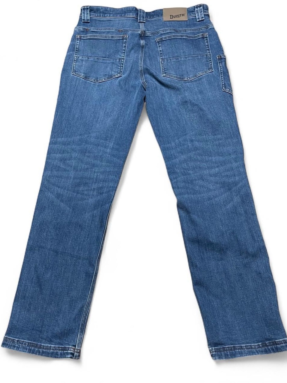 Duluth Trading Ballroom Double Flex Jeans 34x32 Standard Fit Men’s Blue Denim - Picture 5 of 8